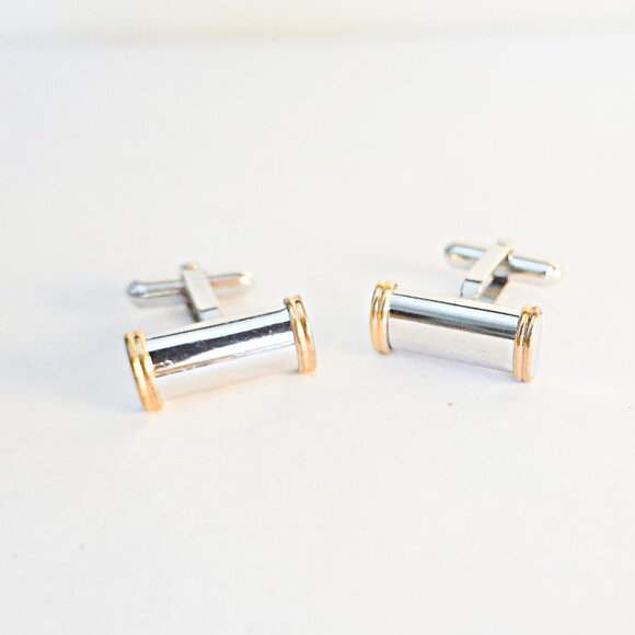 Walter E. Hayward | 14k Sterling Bar Cuff Links - Picture 1 of 2